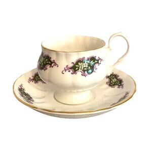 Ashley Bone China tea cup & saucer set English Porcelain Floral Pattern
